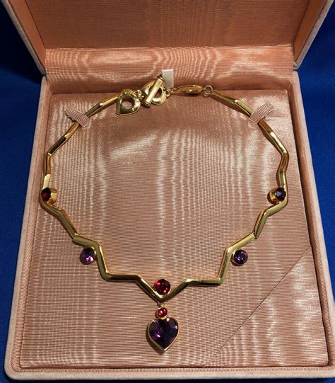 ysl heart necklace|vintage ysl jewelry.